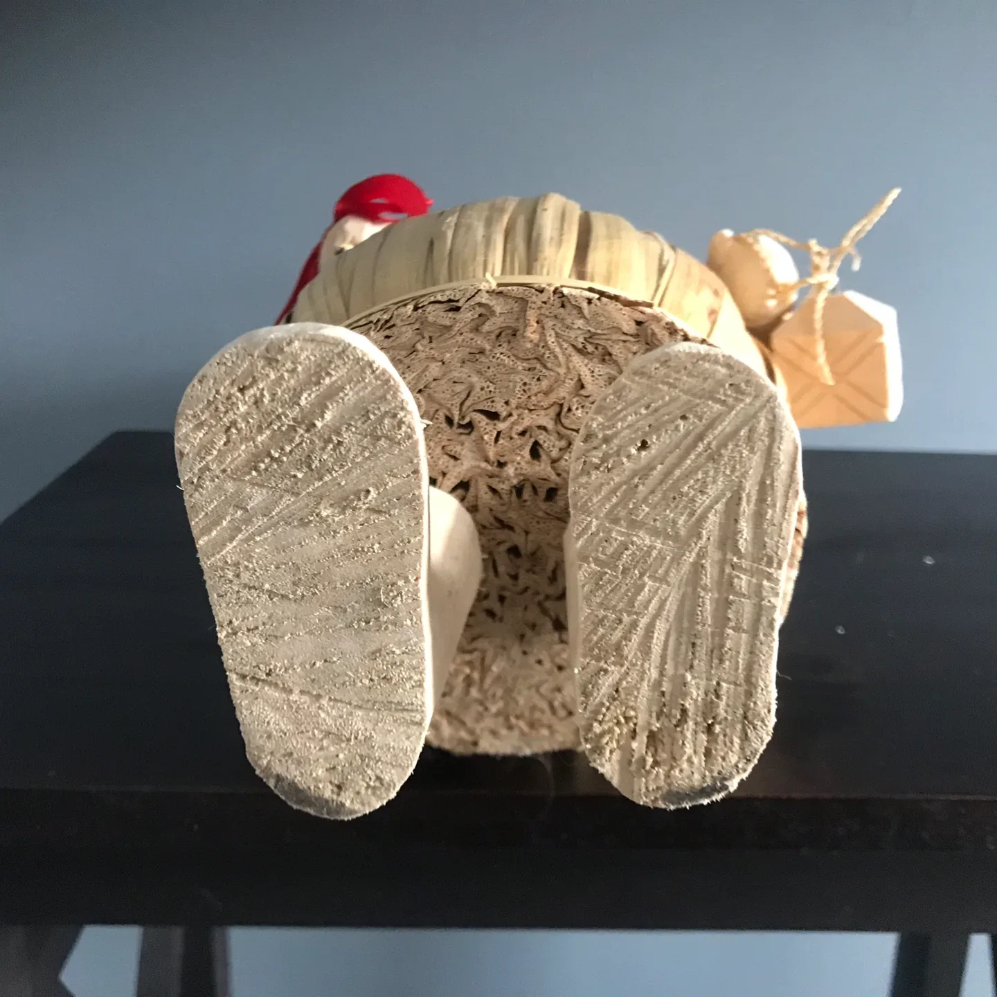 Handcrafted Vintage Folk Art Santa Figurine image indicator(5)