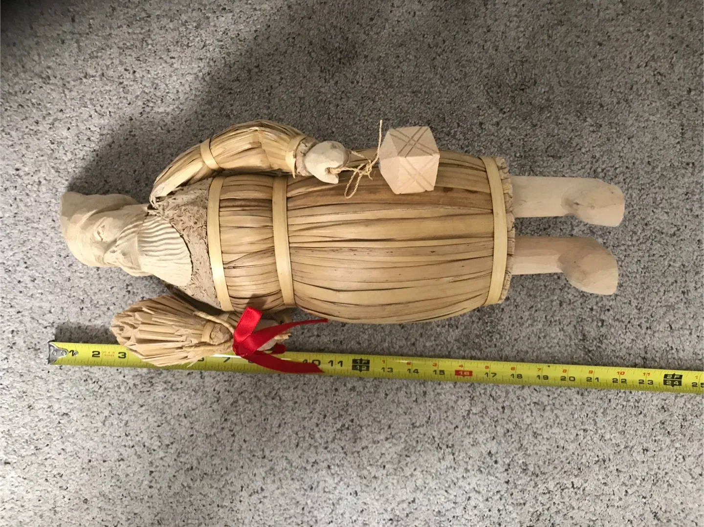 Handcrafted Vintage Folk Art Santa Figurine image indicator(6)