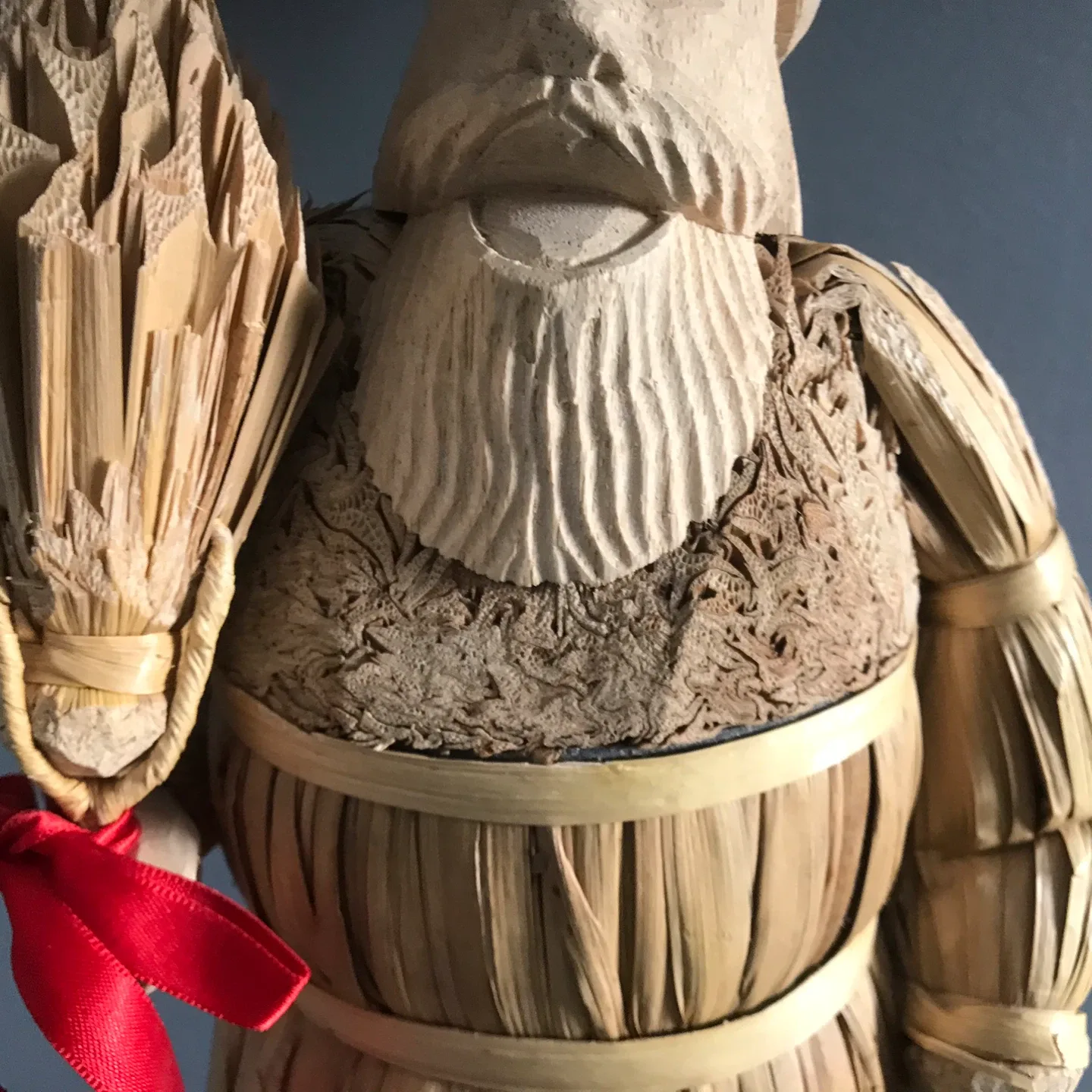 Handcrafted Vintage Folk Art Santa Figurine image indicator(3)