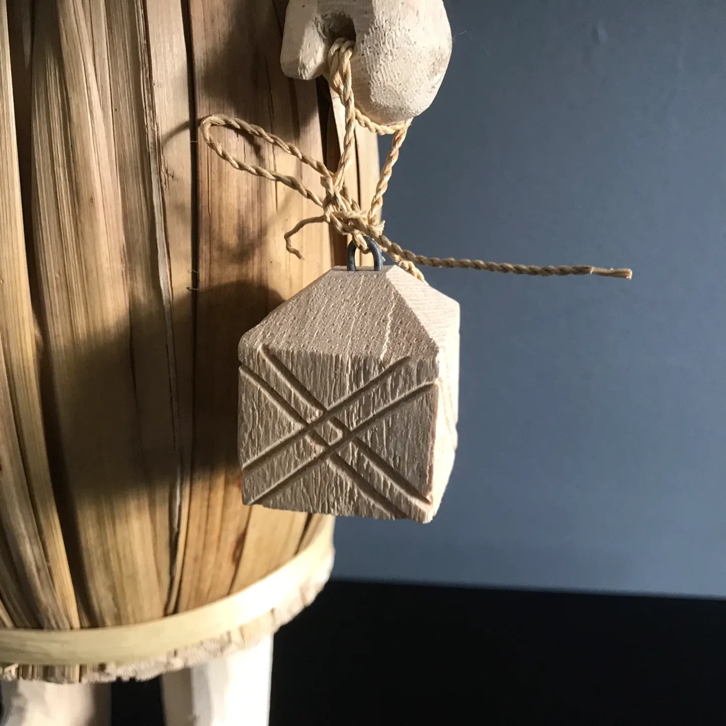 Handcrafted Vintage Folk Art Santa Figurine image indicator(10)