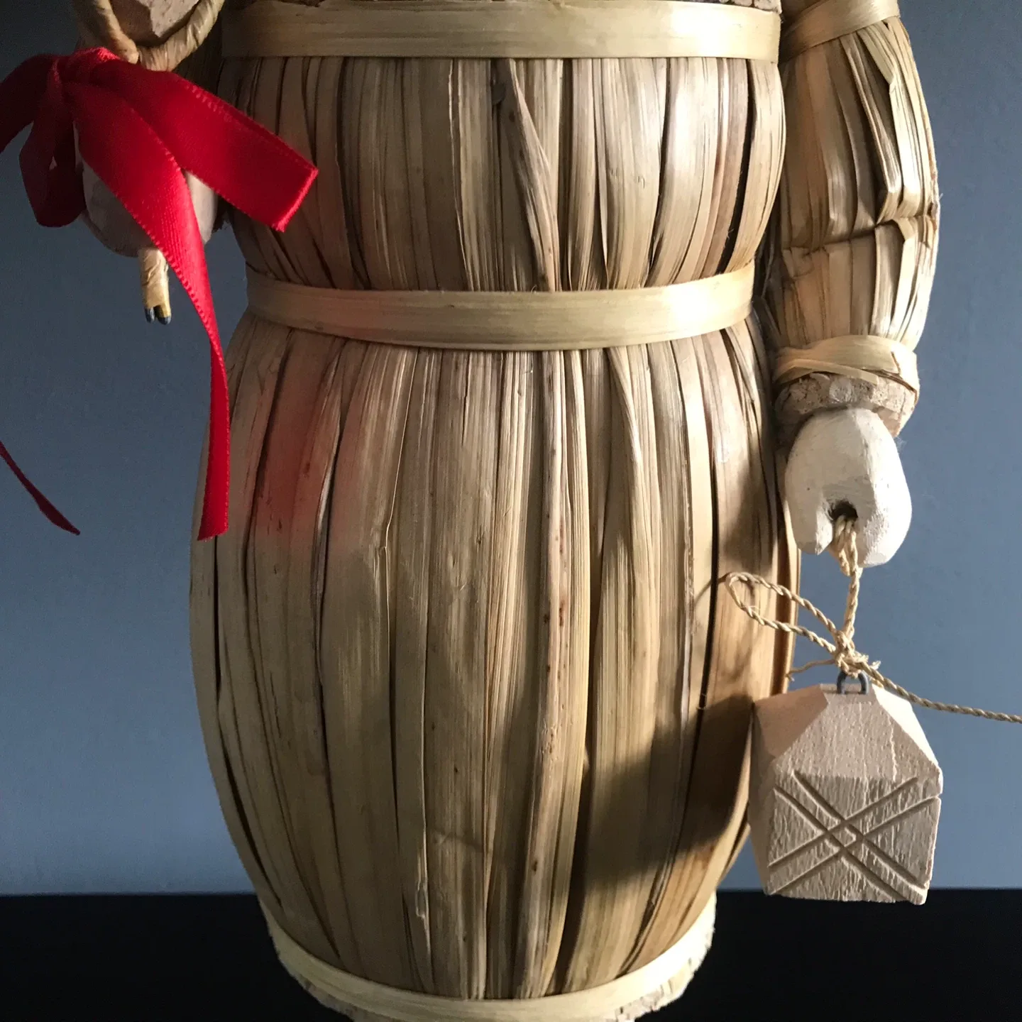 Handcrafted Vintage Folk Art Santa Figurine image indicator(4)