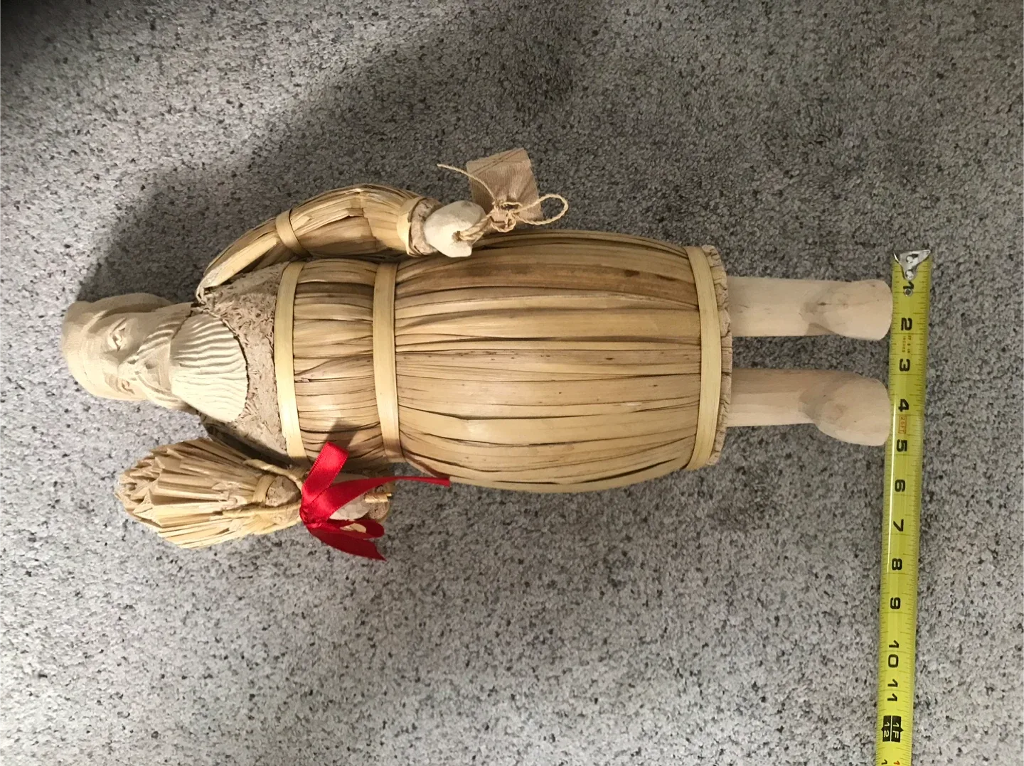 Handcrafted Vintage Folk Art Santa Figurine image indicator(7)