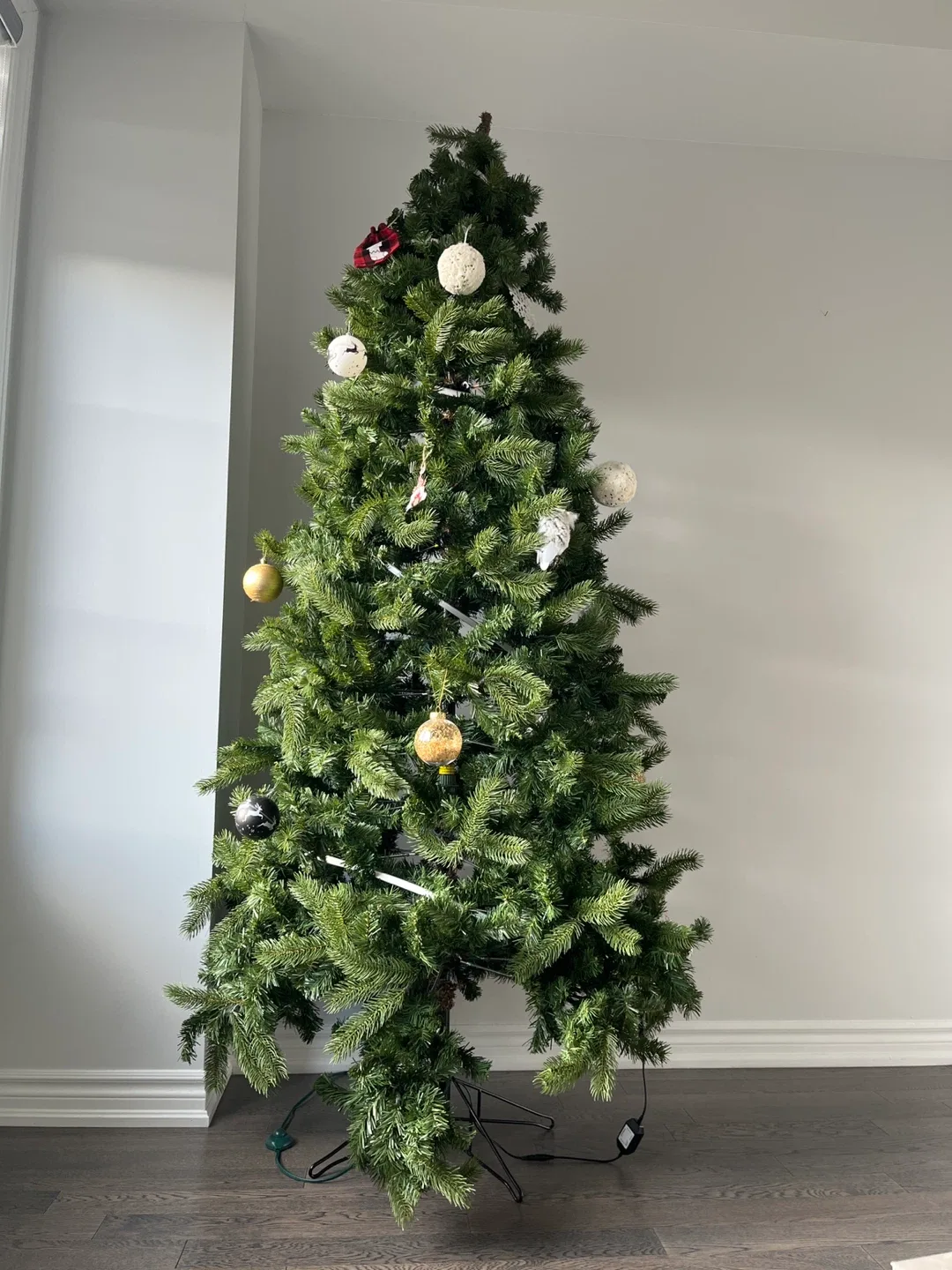 Decorated Artificial Christmas Tree