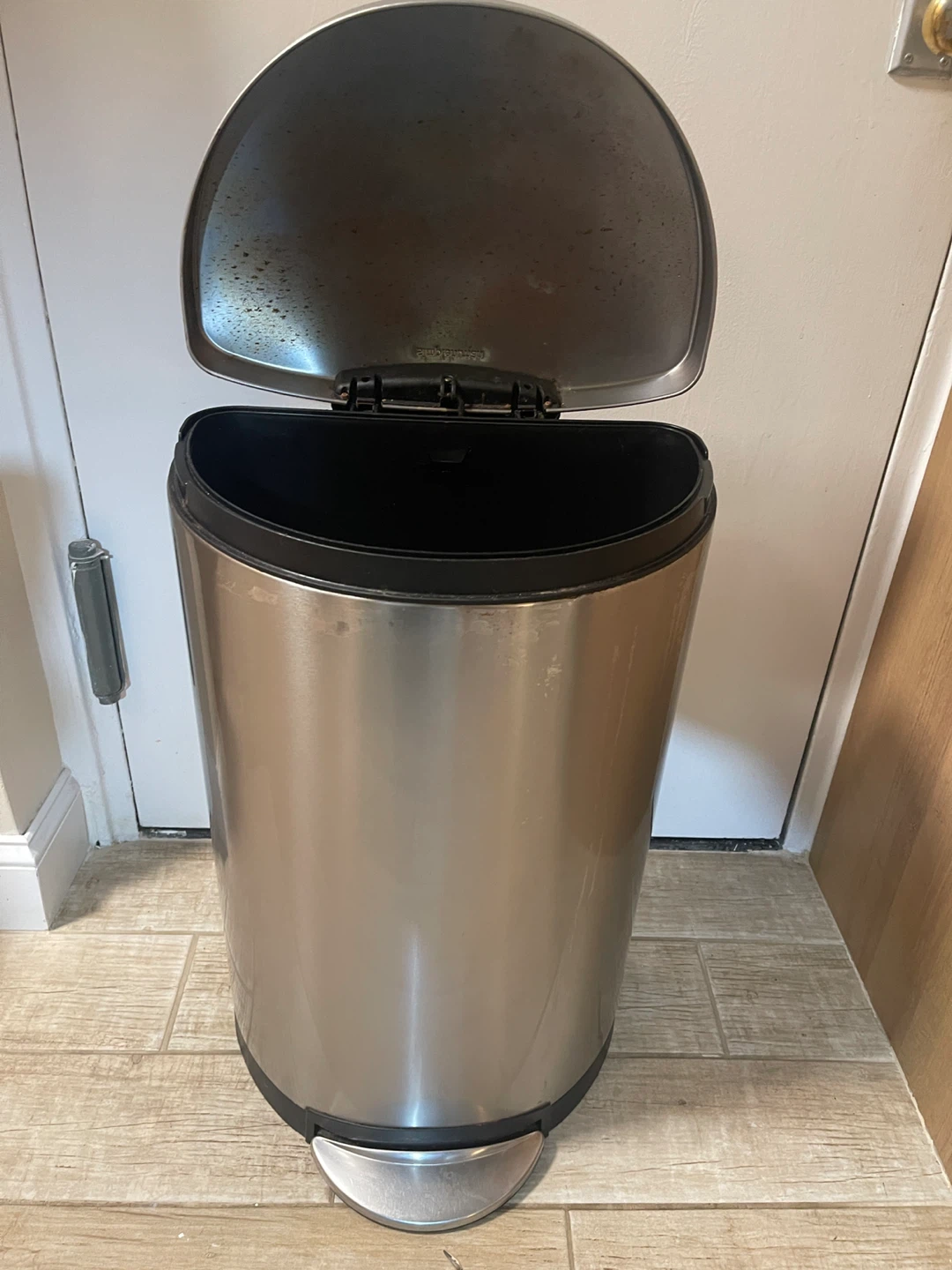 simplehuman Stainless Steel Trash Can - photo 2