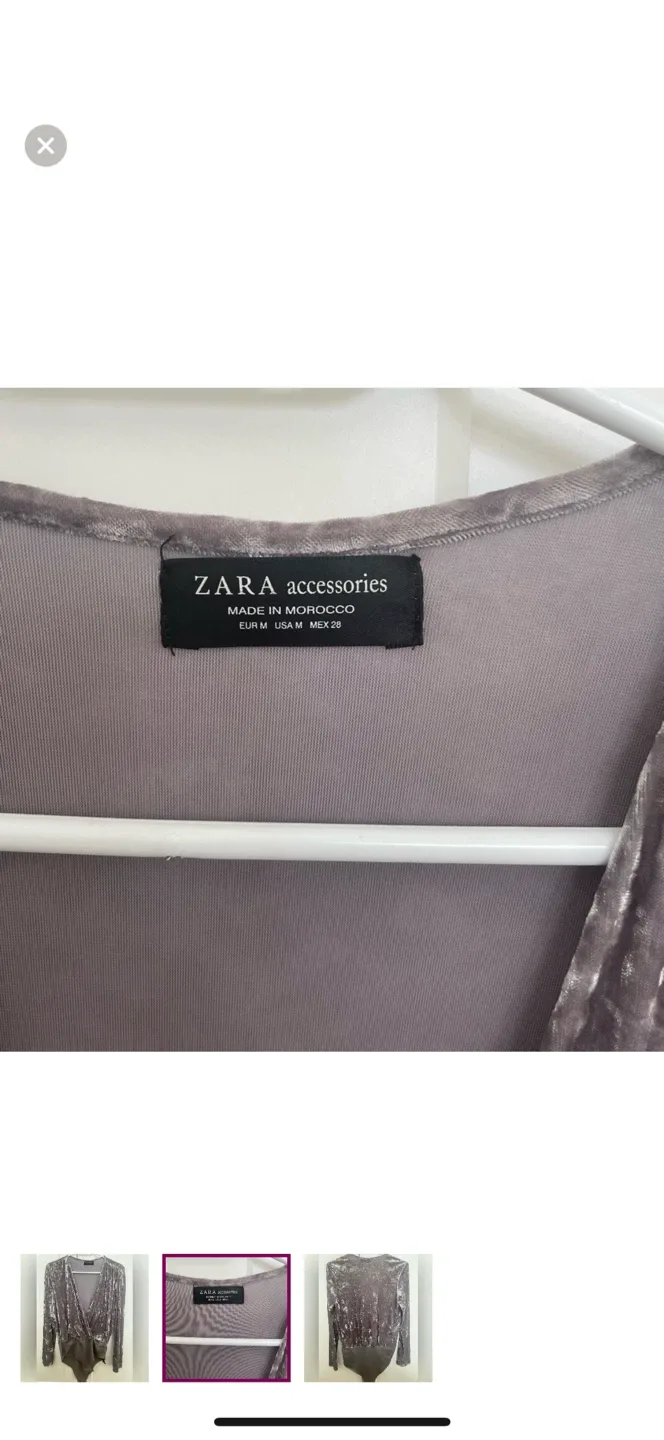Zara Velvet Bodysuit image indicator(2)