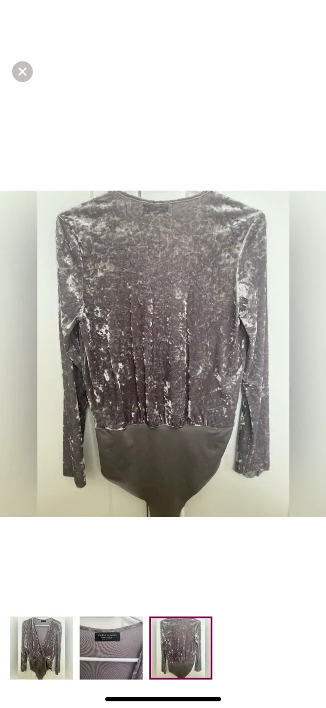 Zara Velvet Bodysuit image indicator(3)