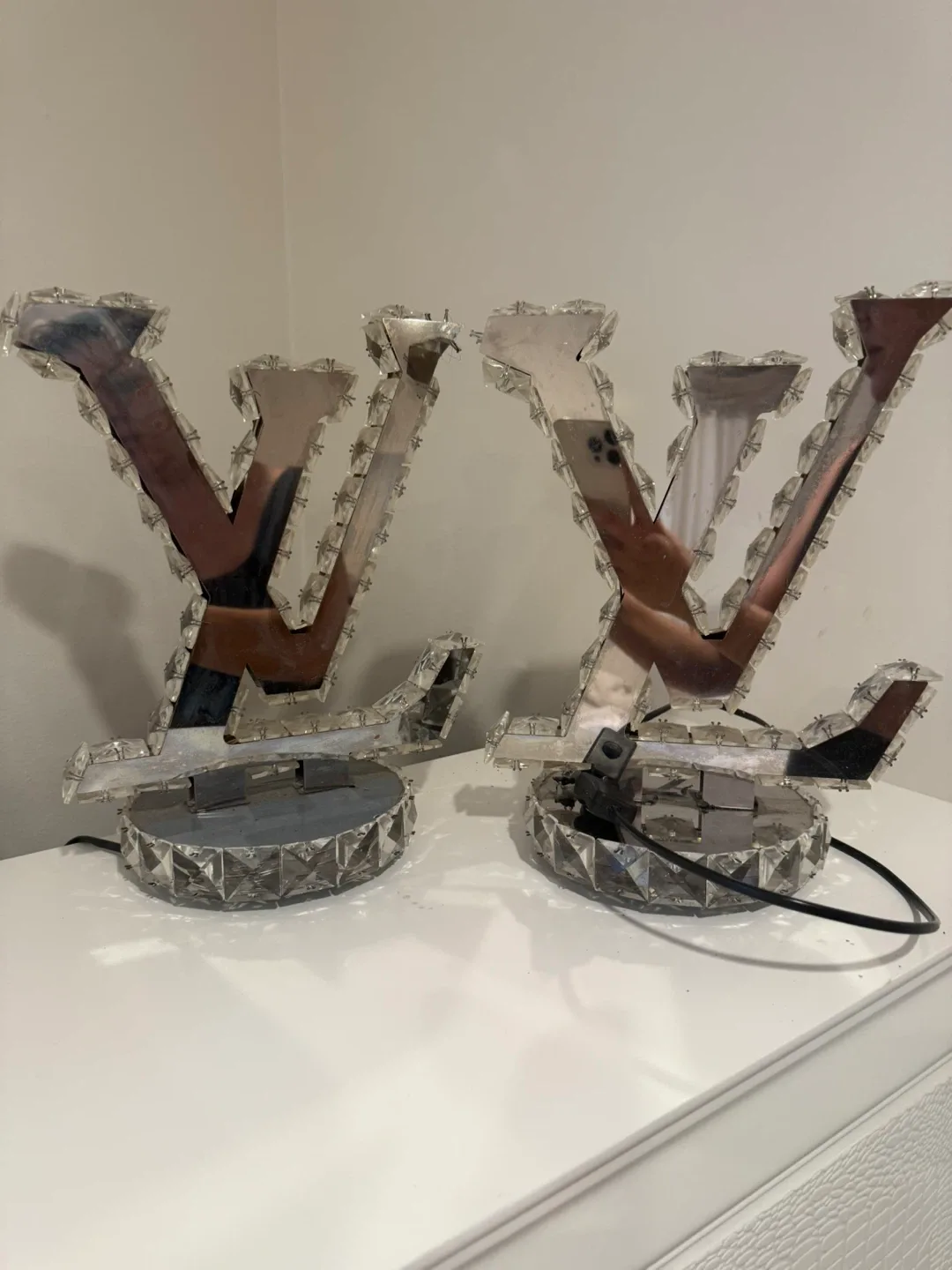 Louis Vuitton Inspired LV Logo Table Lamps