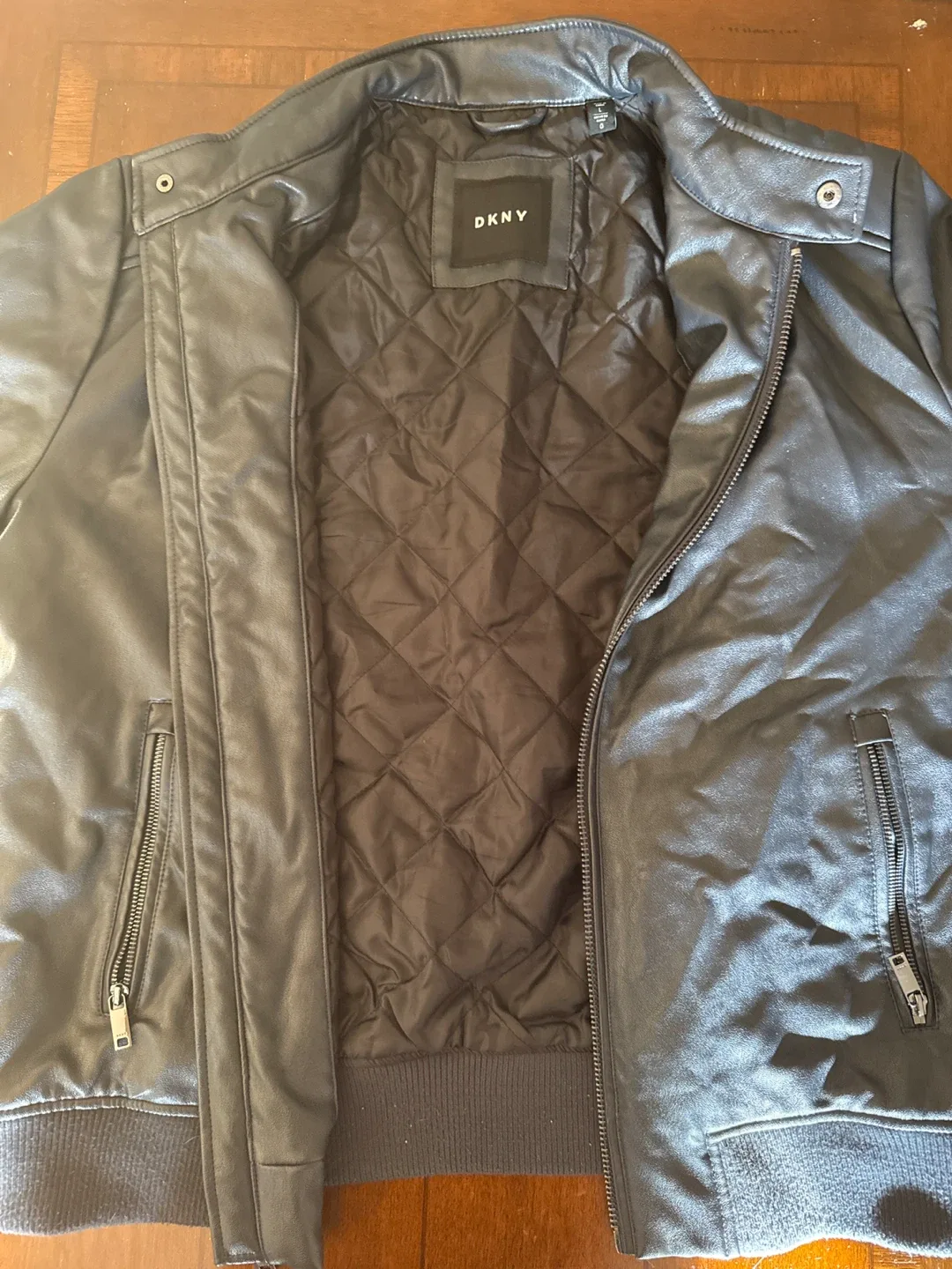 DKNY Black Leather Jacket