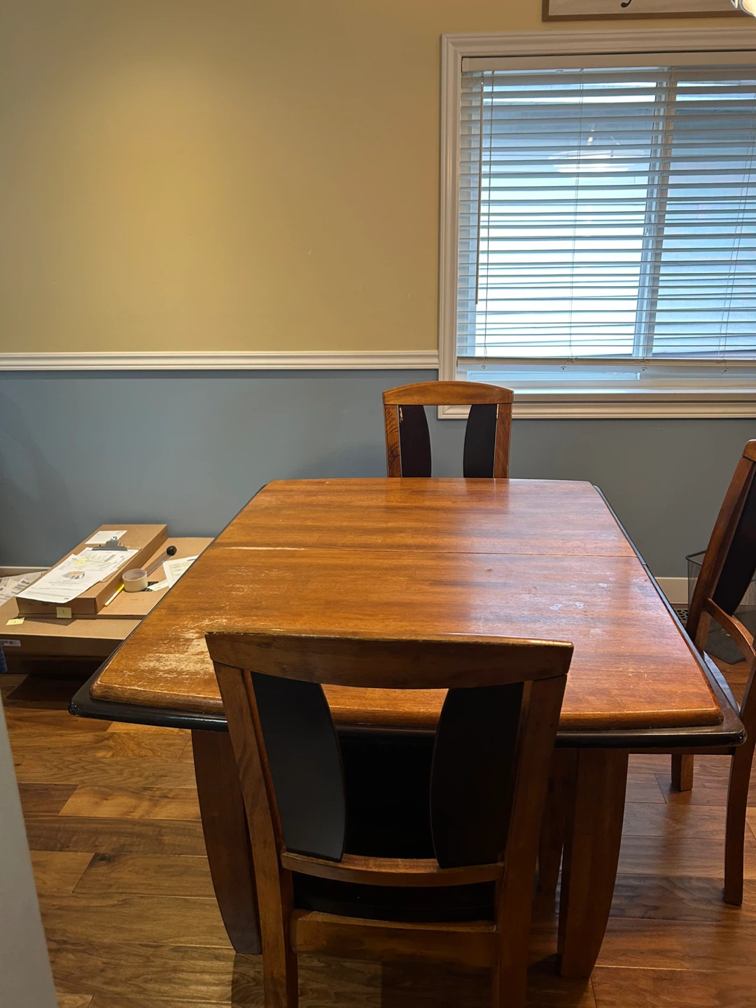 Wooden Dining Table with 4 Chairs - photo 3