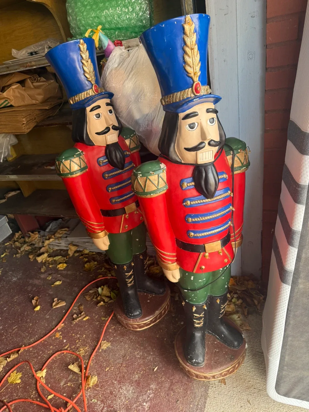 Pair of Nutcracker Soldier Statues