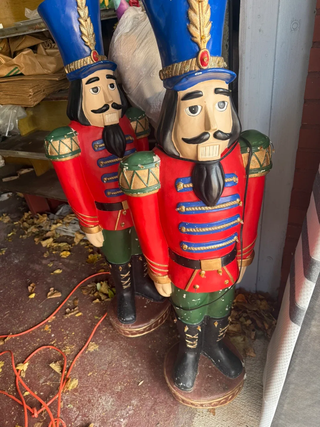 Pair of Nutcracker Soldier Statues image indicator(3)