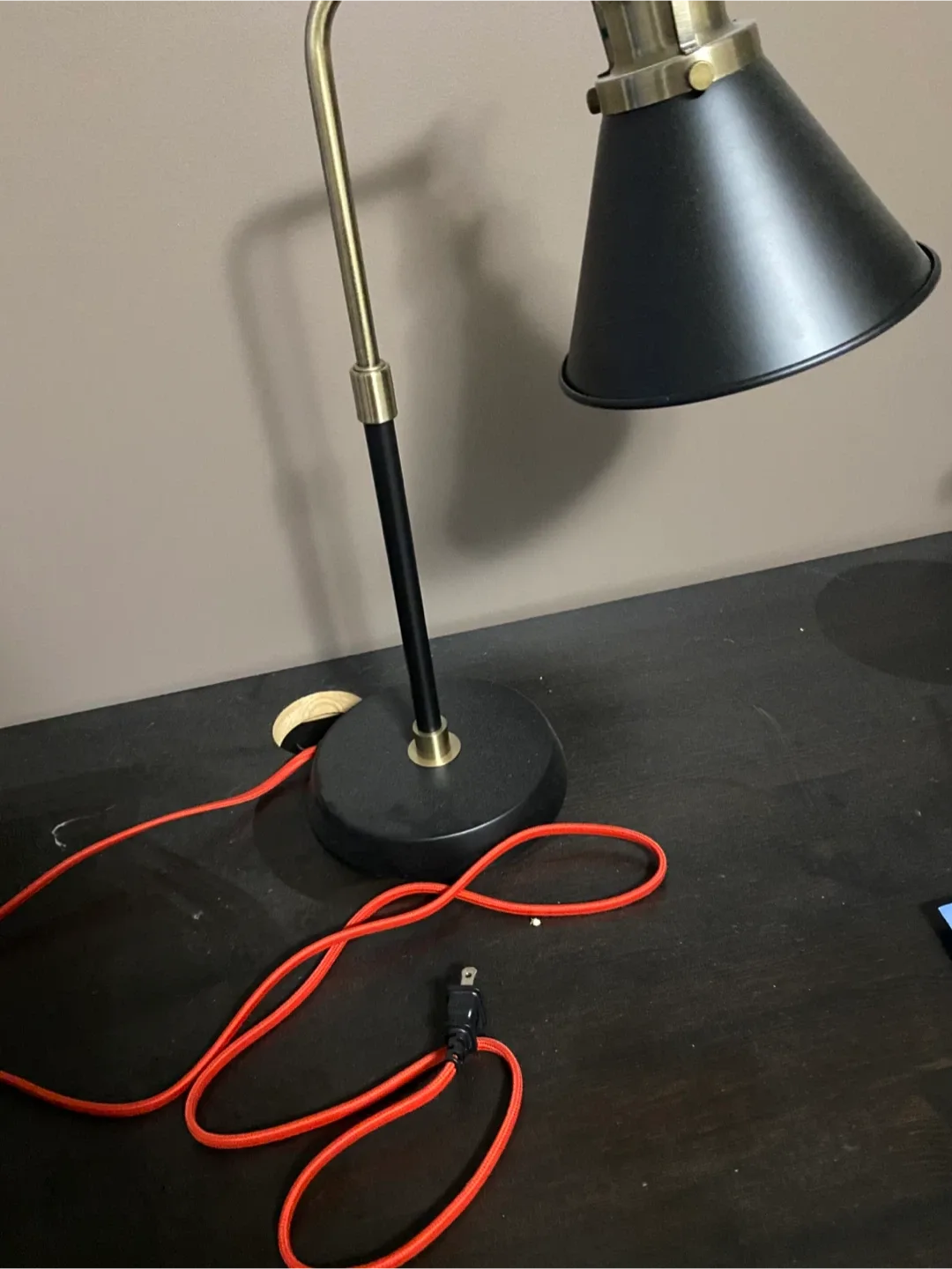 Black and Gold Desk Lamp