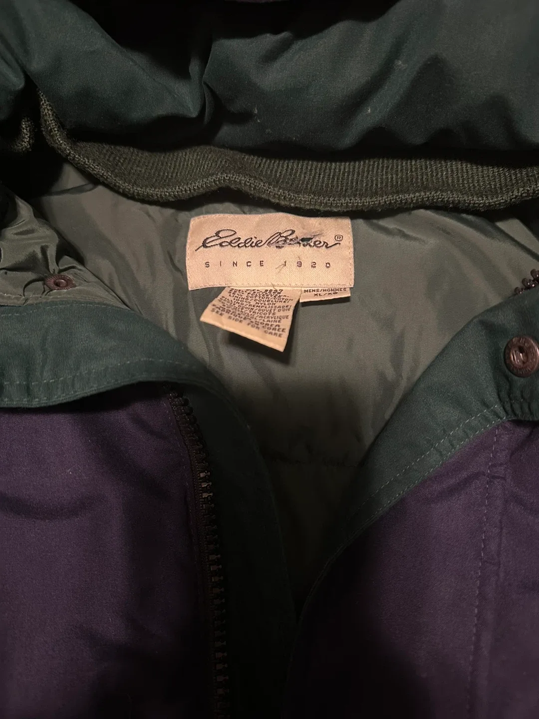 90’s Eddie Bauer Navy Blue Parka image indicator(3)