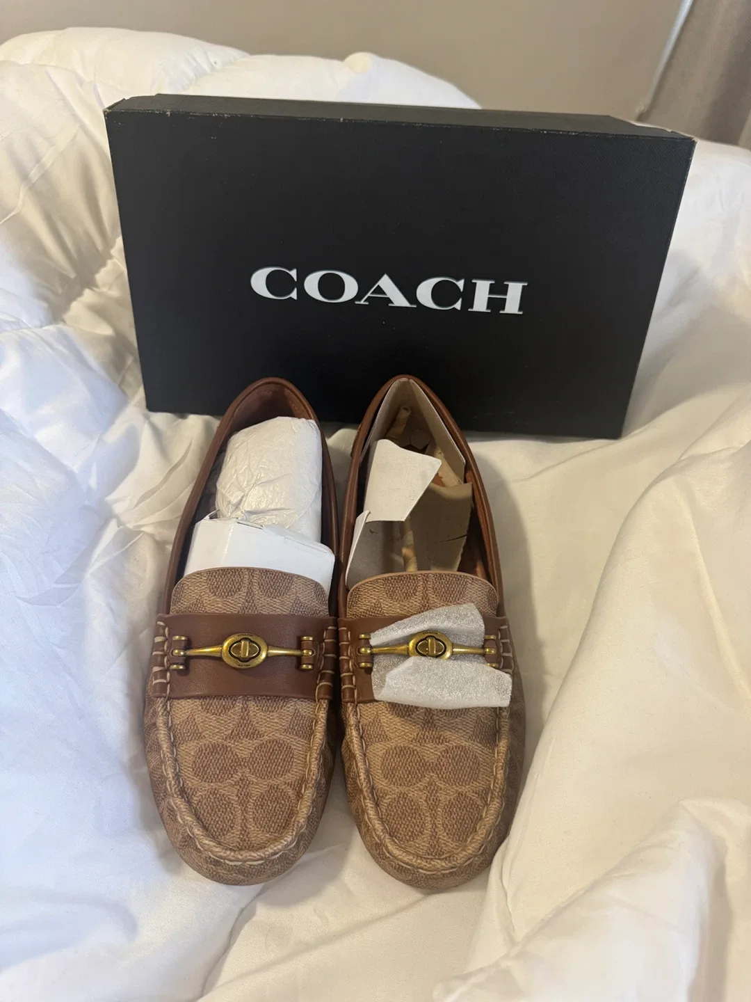 New Coach Crosby Driver Loafers Size 9.5B