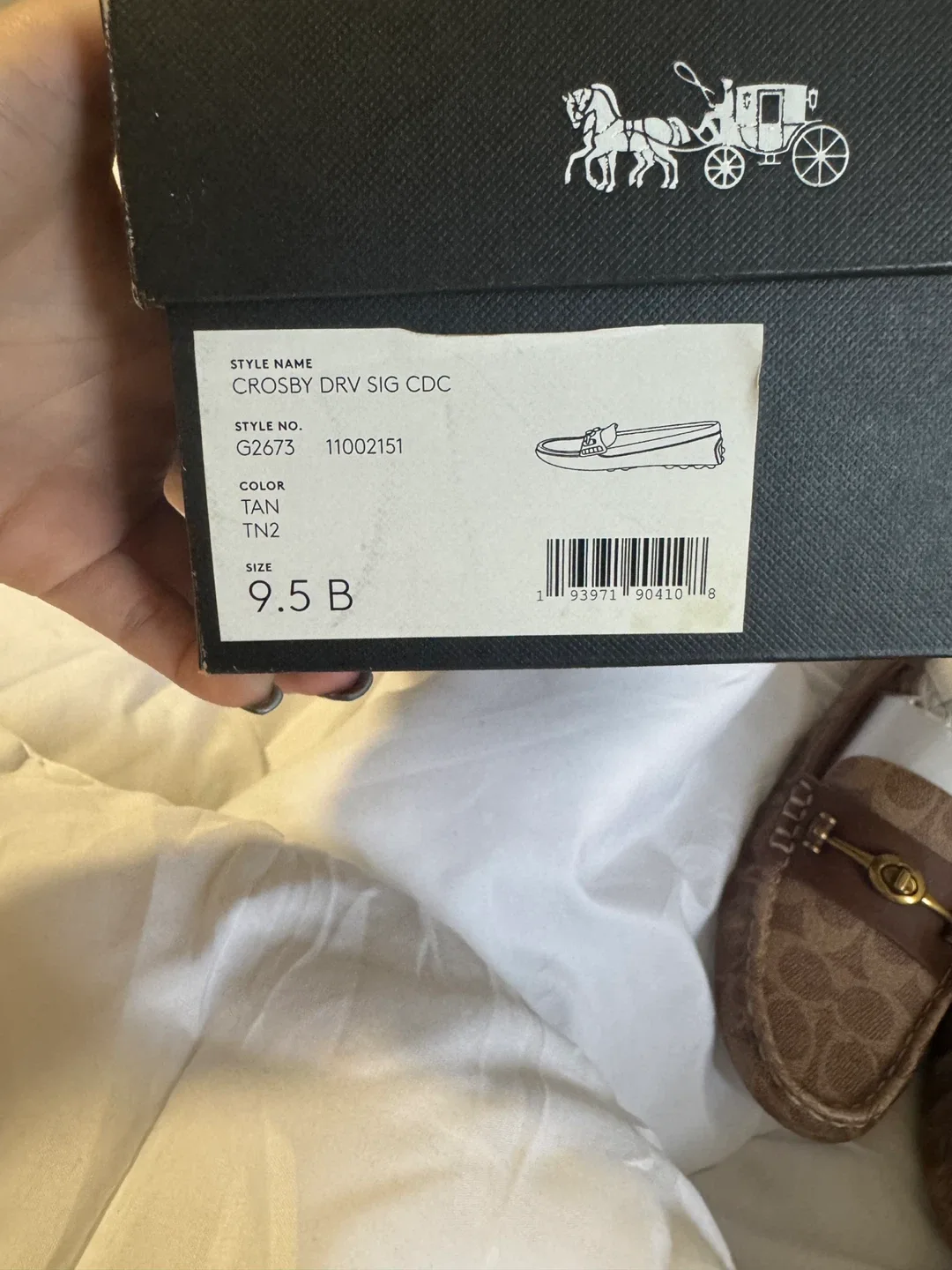 New Coach Crosby Driver Loafers Size 9.5B image indicator(3)