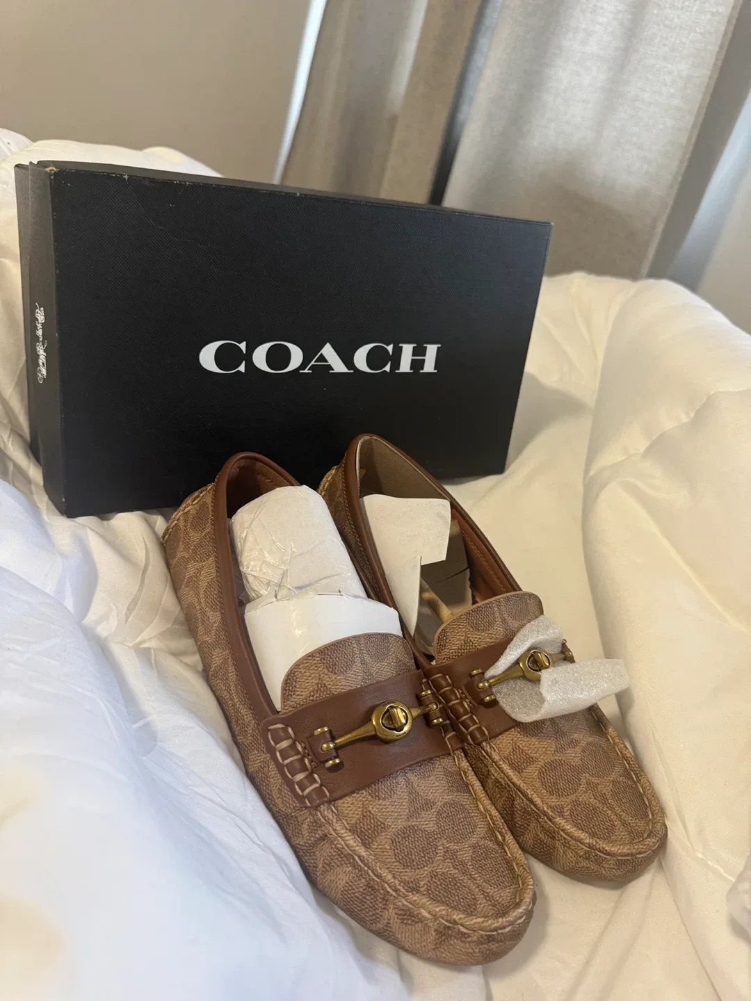 New Coach Crosby Driver Loafers Size 9.5B image indicator(2)