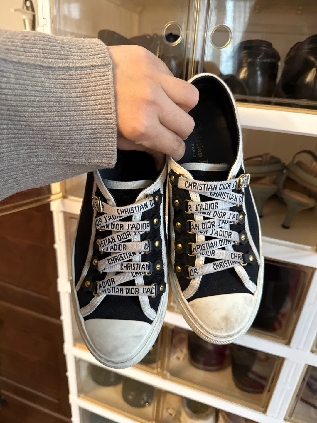 Christian Dior J'Adior Cotton Canvas Sneakers