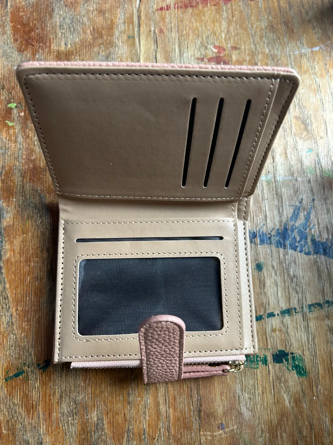 Pink Faux Leather Wallet image indicator(3)