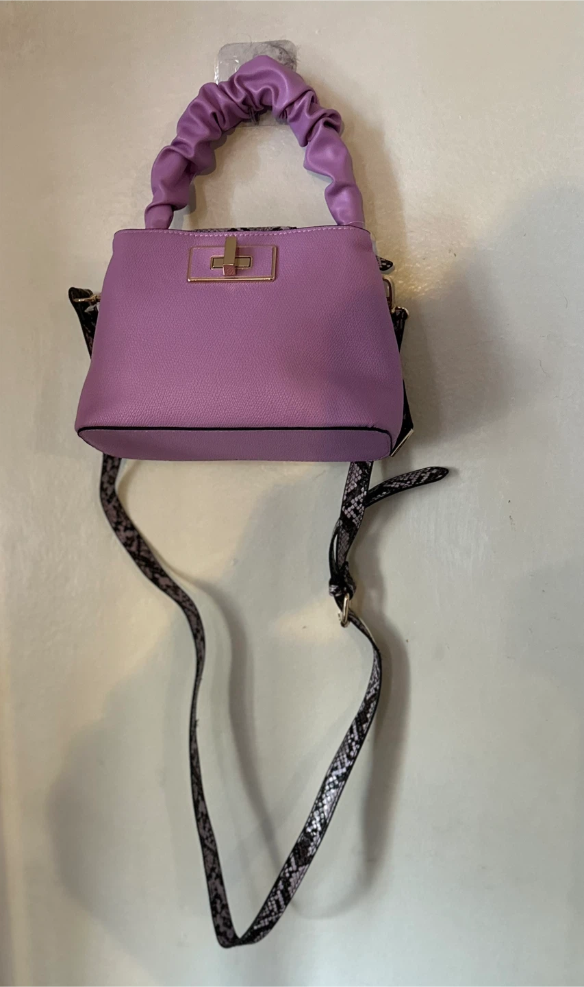 ALDO Top Handle Bag - Lavender, Snake Print - photo 3