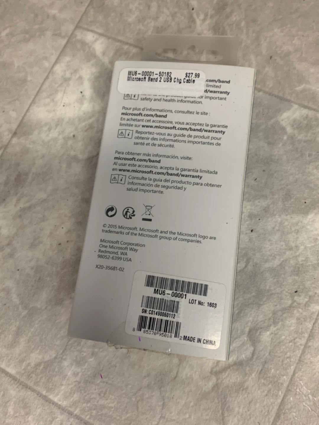 Microsoft Band 2 USB Charging Cable - New in Box - Electronics - photo 5