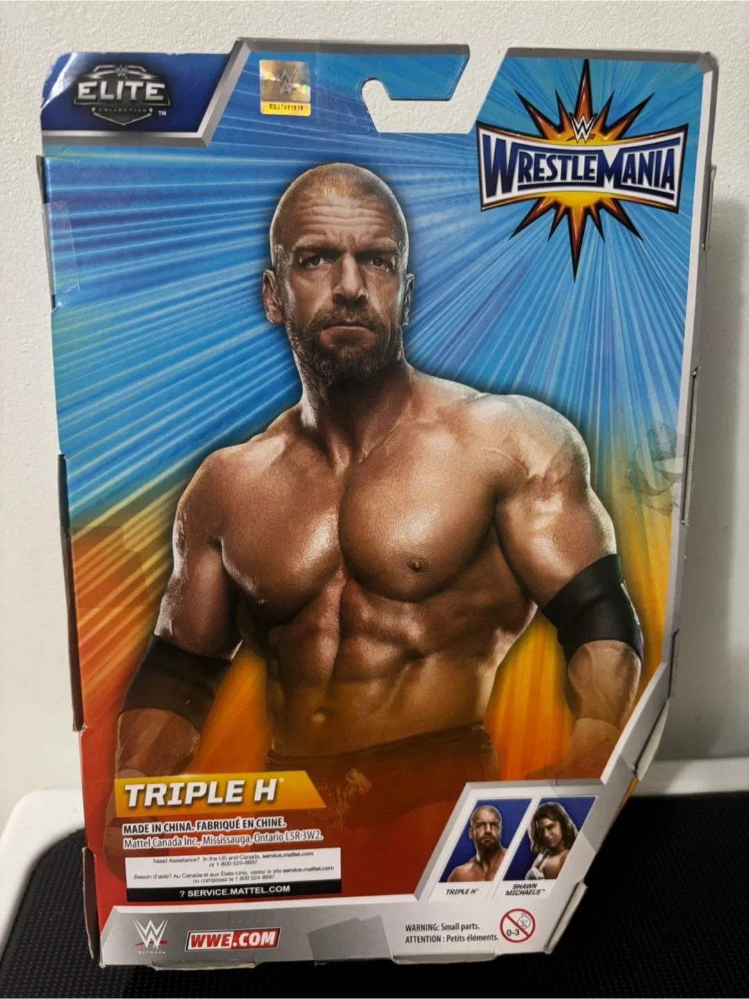 WWE Elite Collection Wrestlemania 33 Triple H Action Figure image indicator(3)
