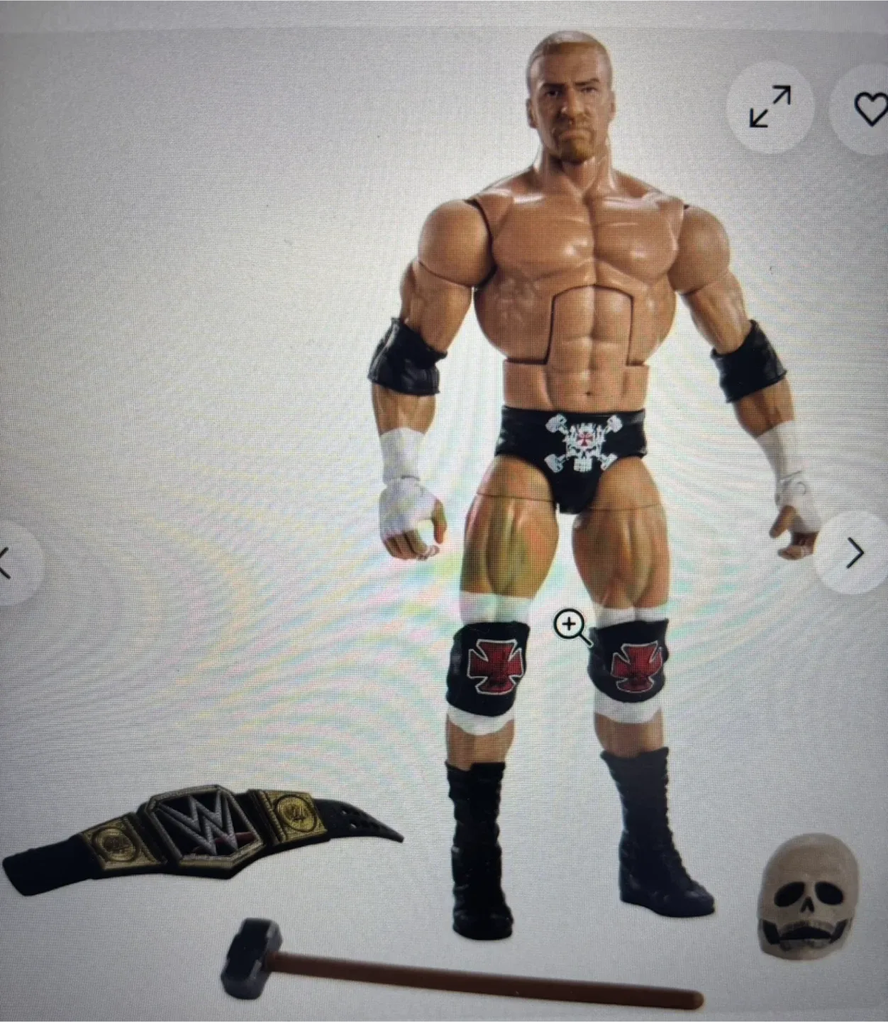 WWE Elite Collection Wrestlemania 33 Triple H Action Figure image indicator(7)