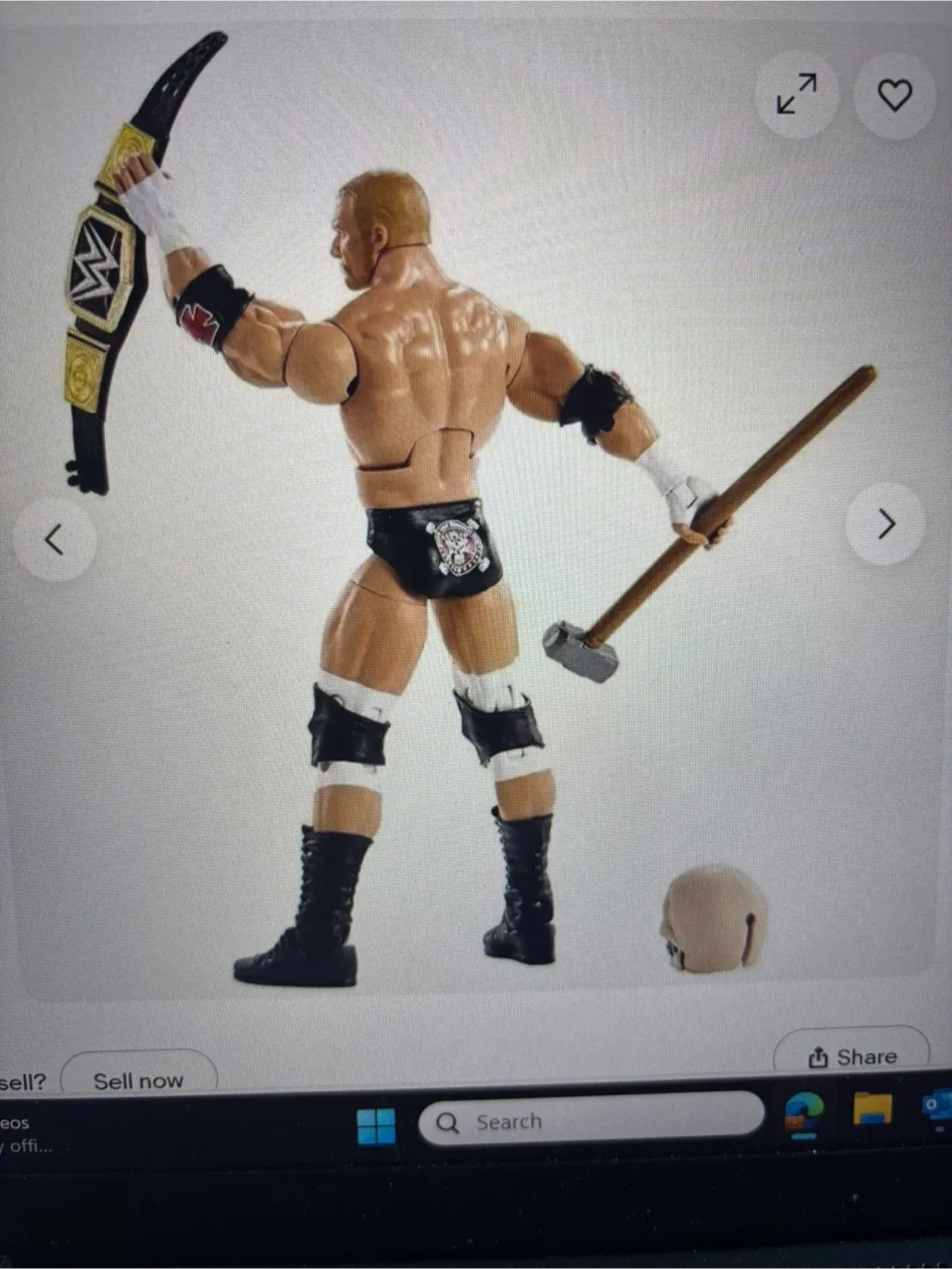 WWE Elite Collection Wrestlemania 33 Triple H Action Figure image indicator(9)