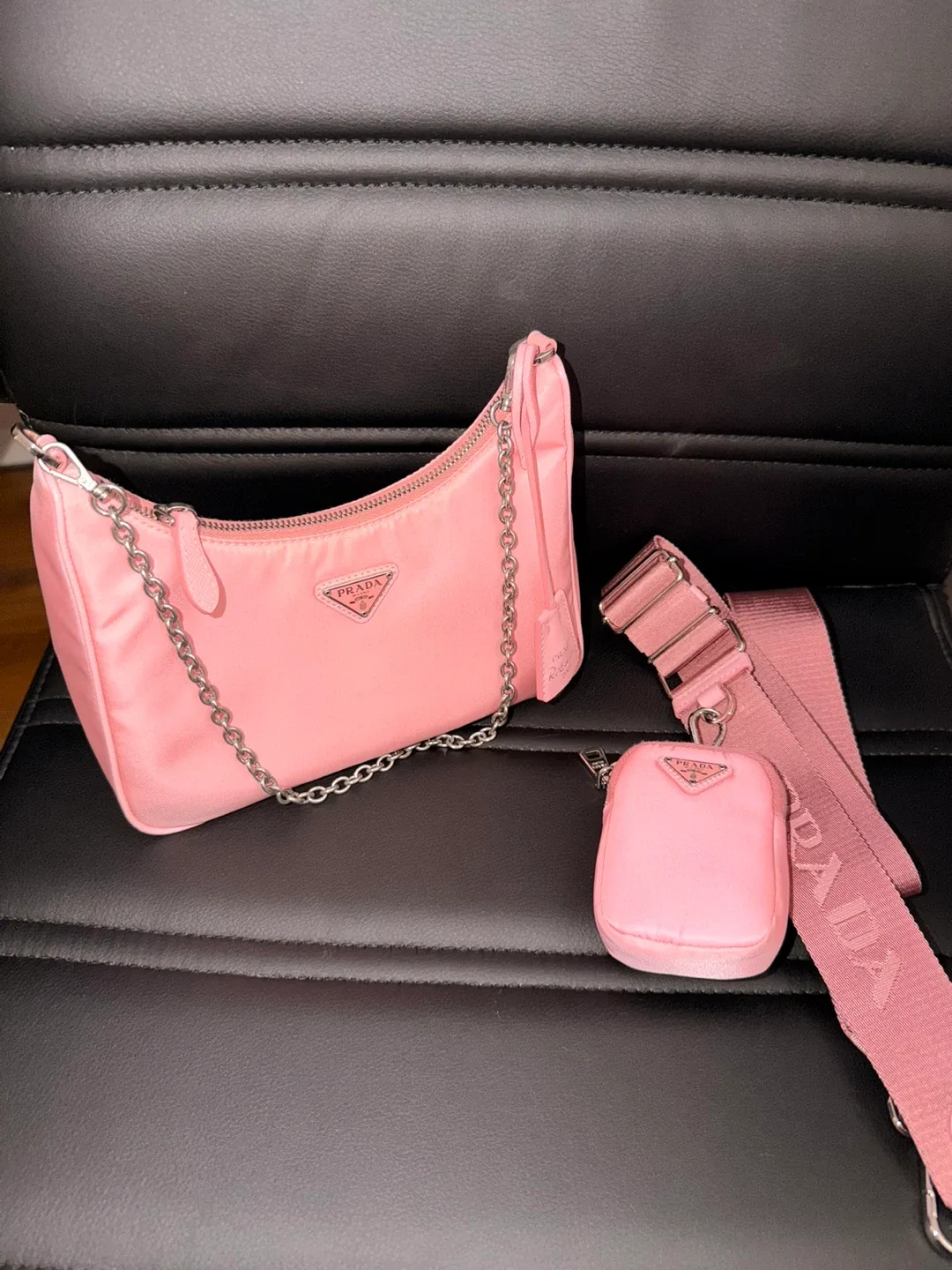Prada Re-edition 2005 Re-Nylon Shoulderbag Pink