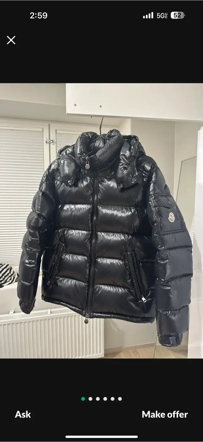 Moncler Black Puffer Jacket