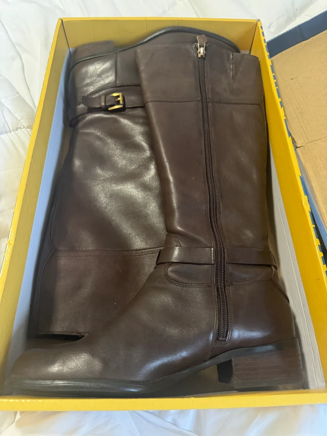 Cole Haan Brown Leather Riding Boots Size 8.5