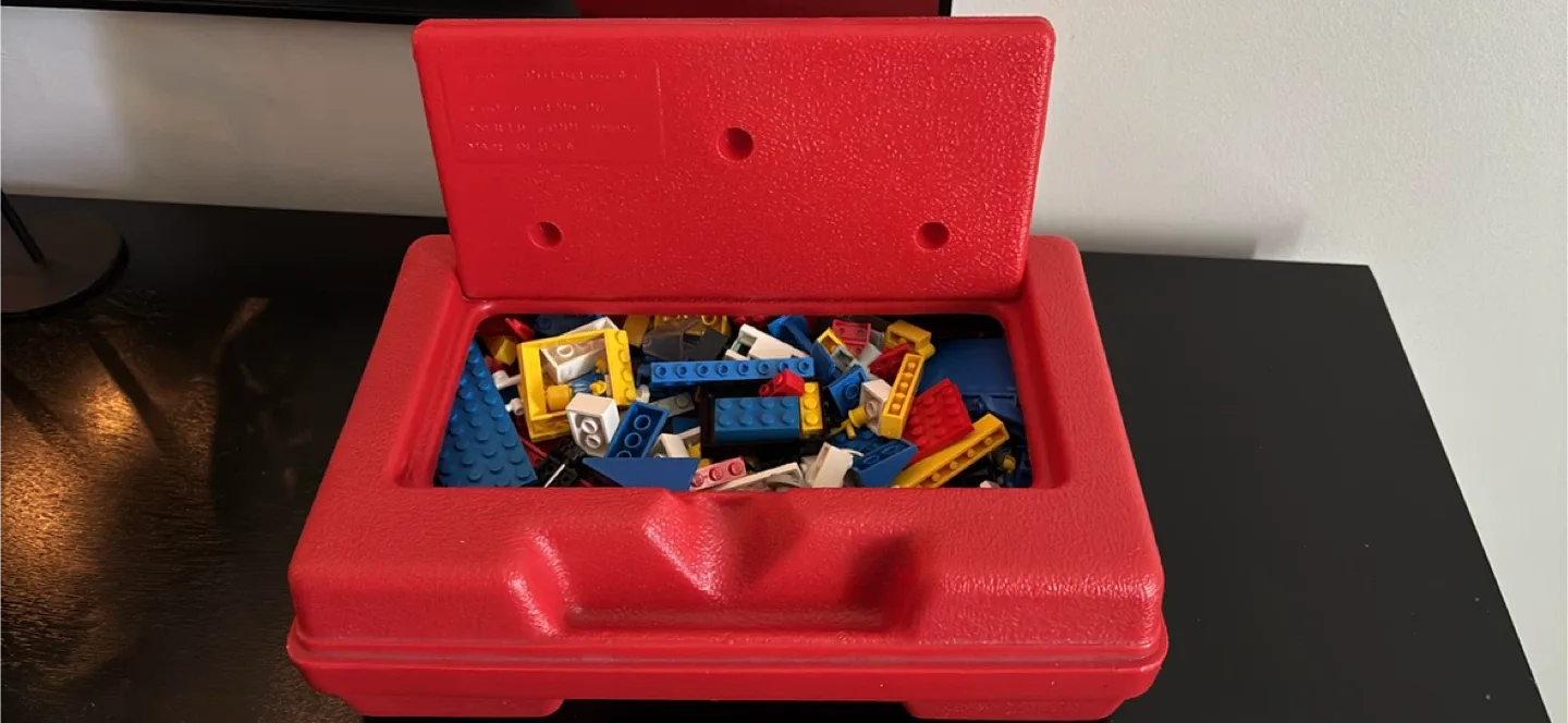 LEGO Red Storage Case with Bricks