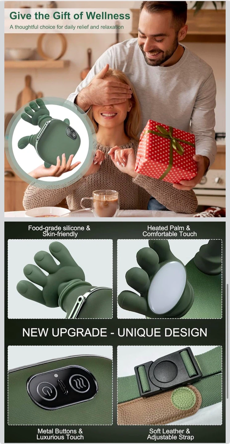 Hand Shaped Neck Massager with Heat - photo 4