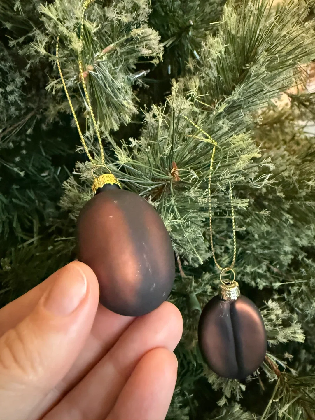 Set of Glass Coffee Bean Ornaments image indicator(5)