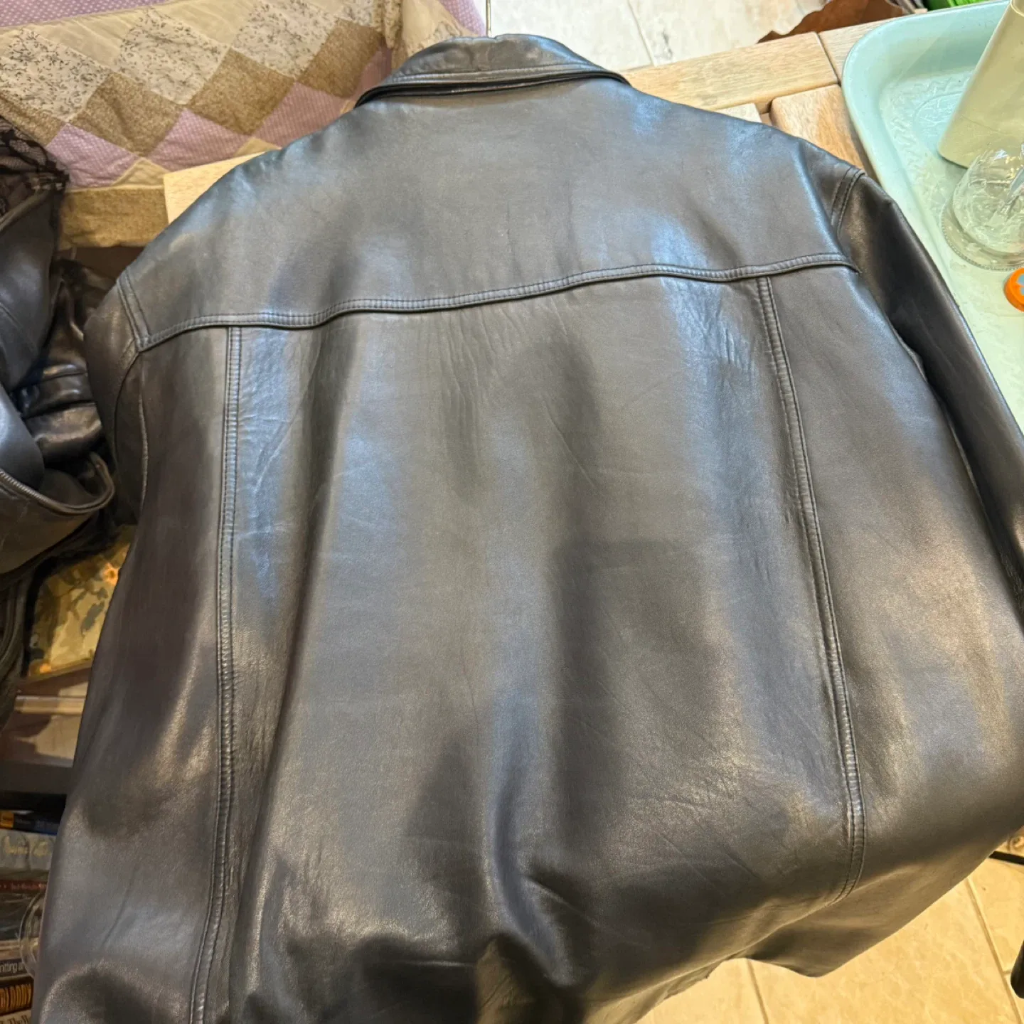 Danier Canada Black Leather Jacket XL/TG image indicator(4)