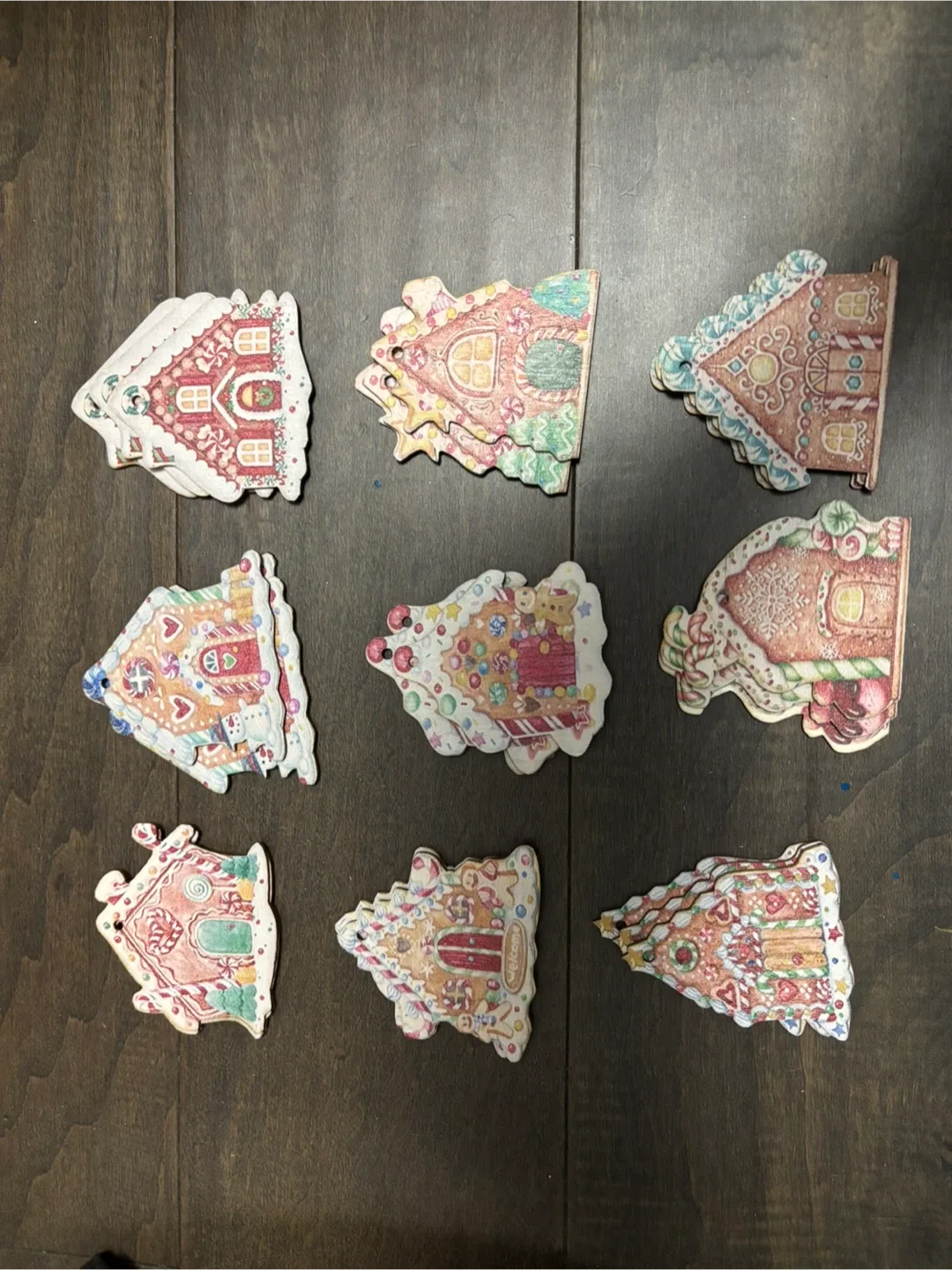 Christmas Ornaments - Gnomes, Snowflakes, Wood image indicator(6)