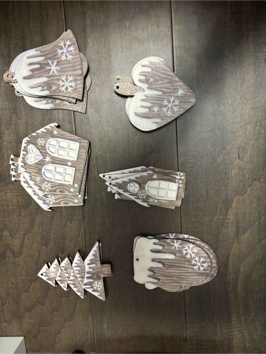 Christmas Ornaments - Gnomes, Snowflakes, Wood image indicator(3)