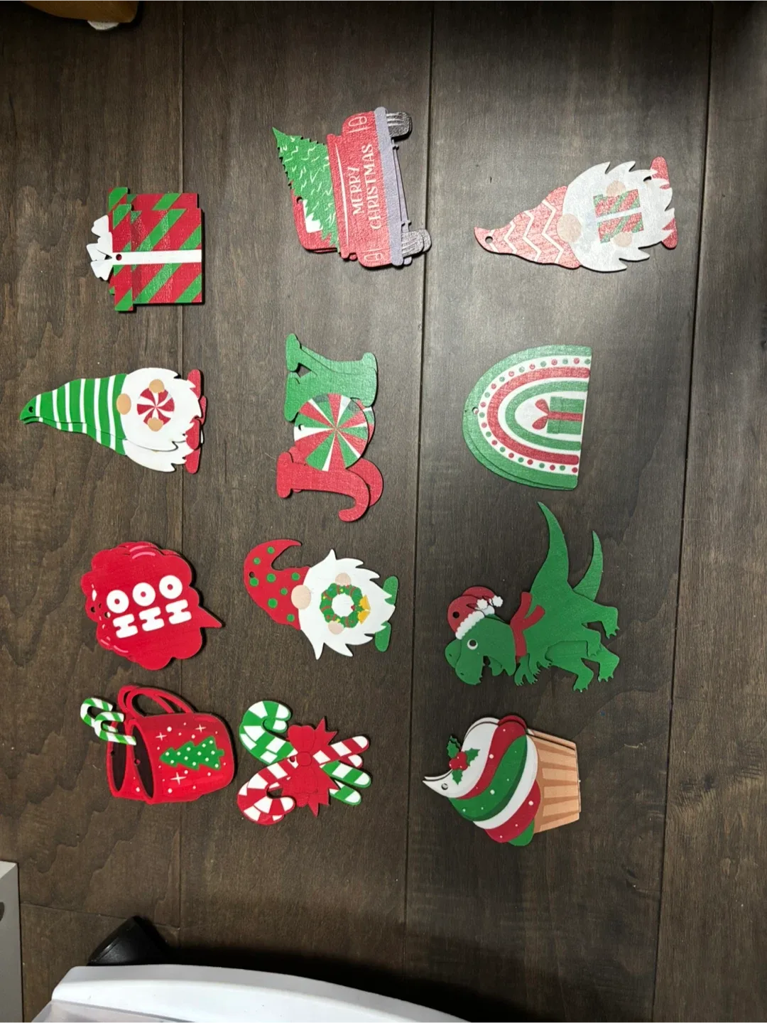 Christmas Ornaments - Gnomes, Snowflakes, Wood image indicator(7)