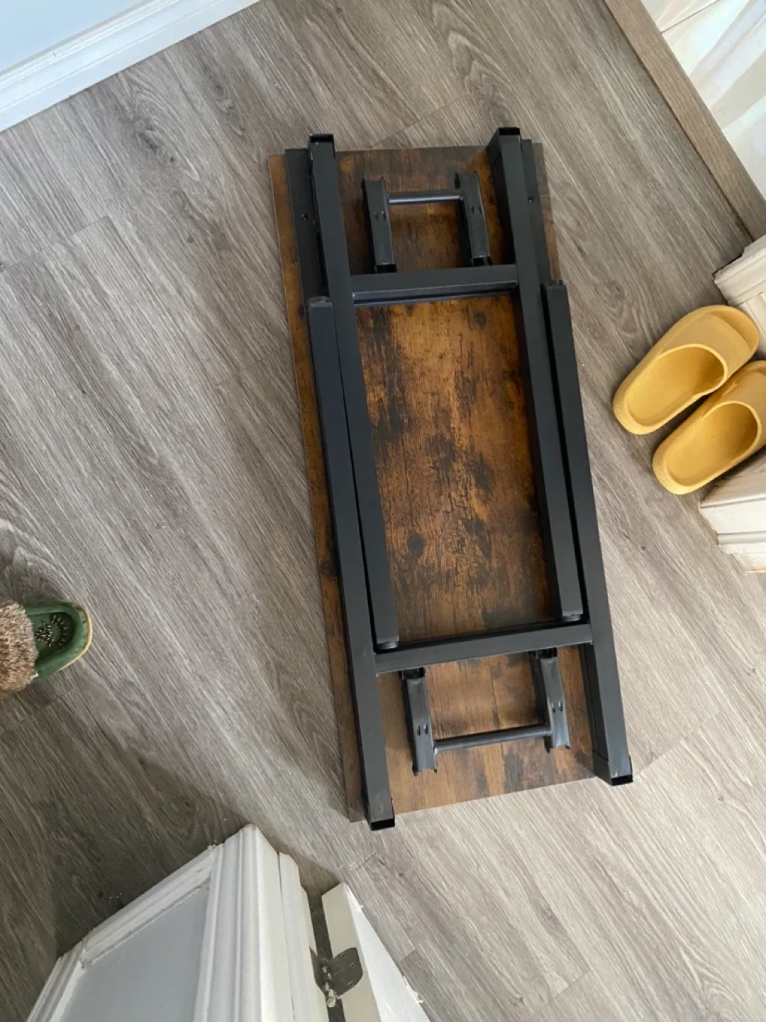 PICKUP TODAY ONLY for $30 Folding Desk - Brown & Black image indicator(2)