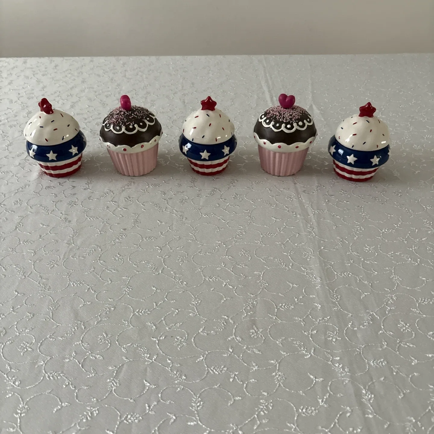 Cupcake & Patriotic Candle Holders