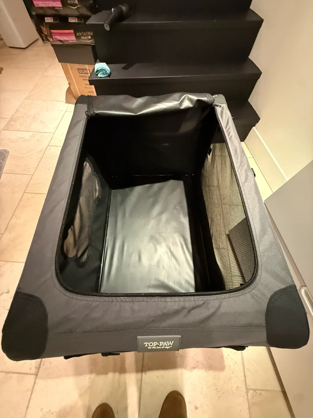 TOP-PAW 36" Canvas Crate for Dogs image indicator(3)