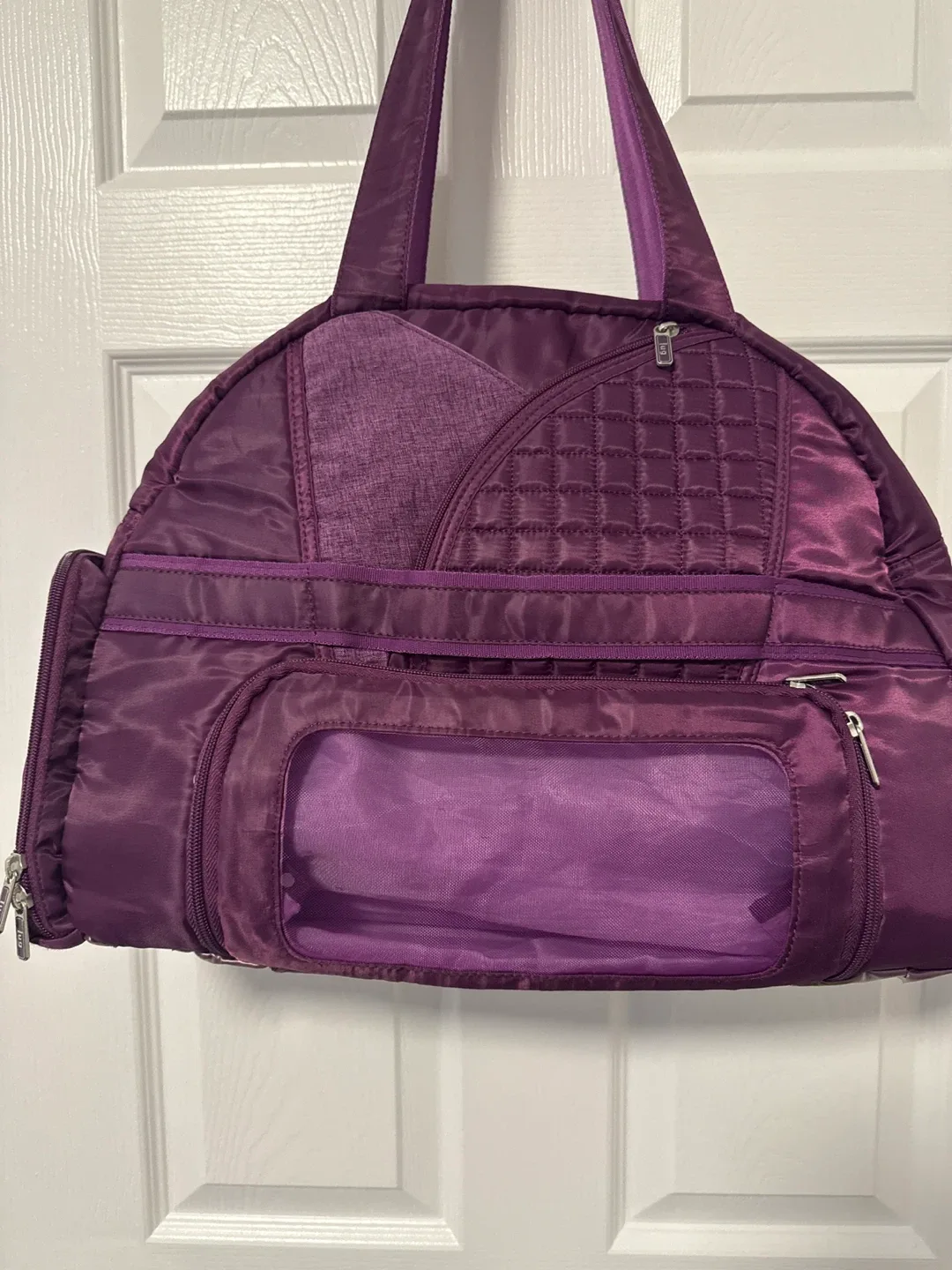 Lug Purple Quilted Fitness Tote Bag image indicator(3)