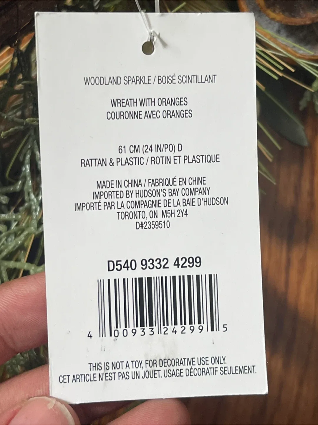 GlucksteinHome Woodland Sparkle Wreath image indicator(3)