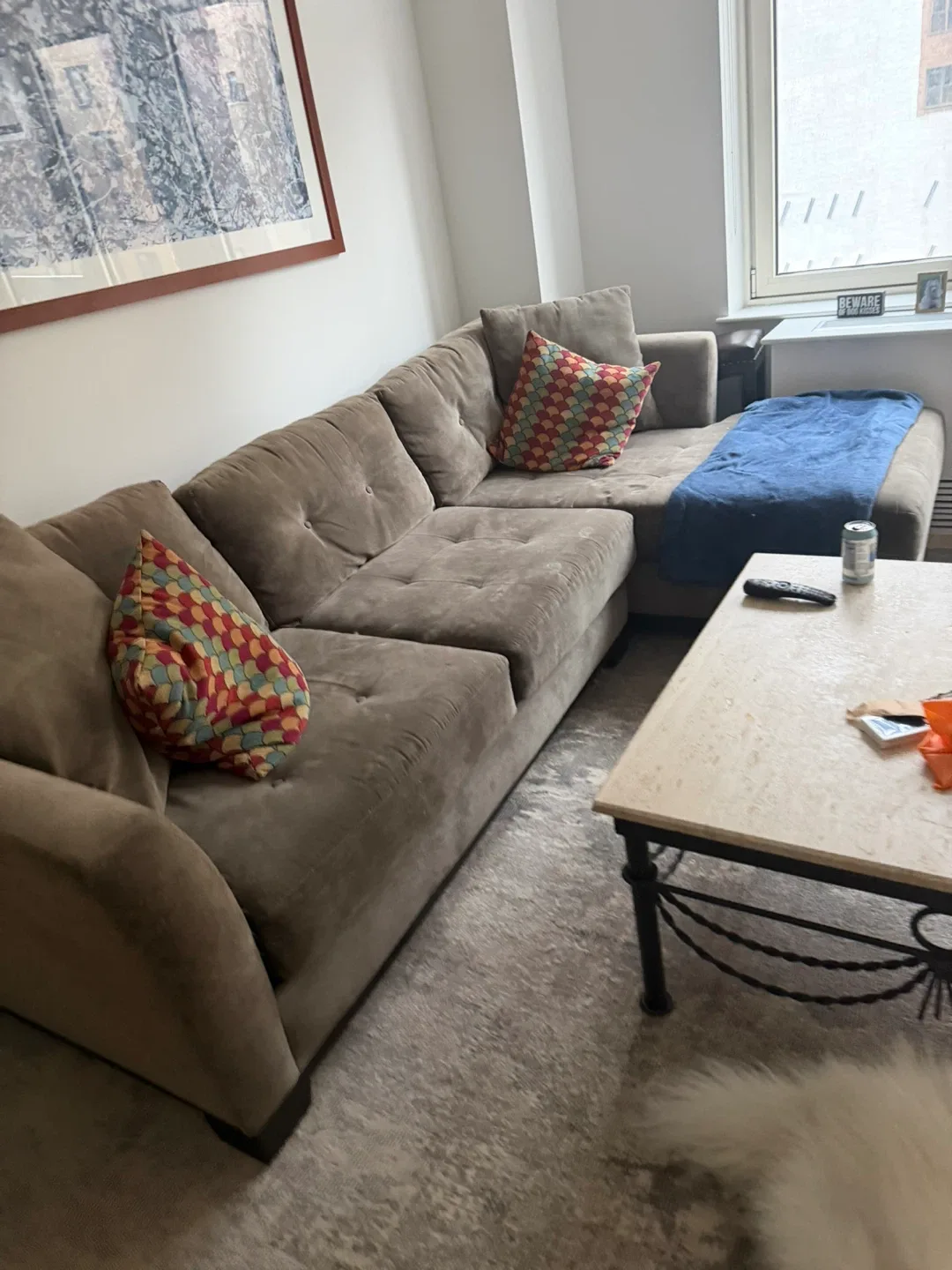 Comfortable Sectional Sofa - Brown image indicator(2)