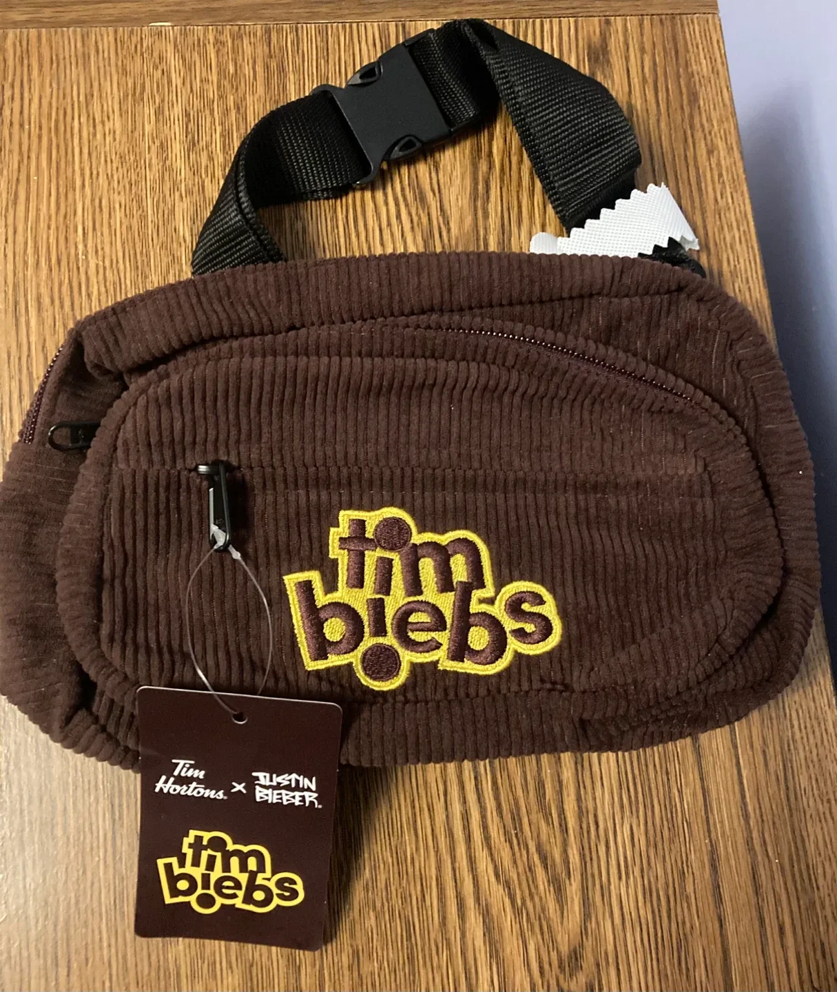 Tim Hortons x Justin Bieber Tim Biebs Corduroy Belt Bag