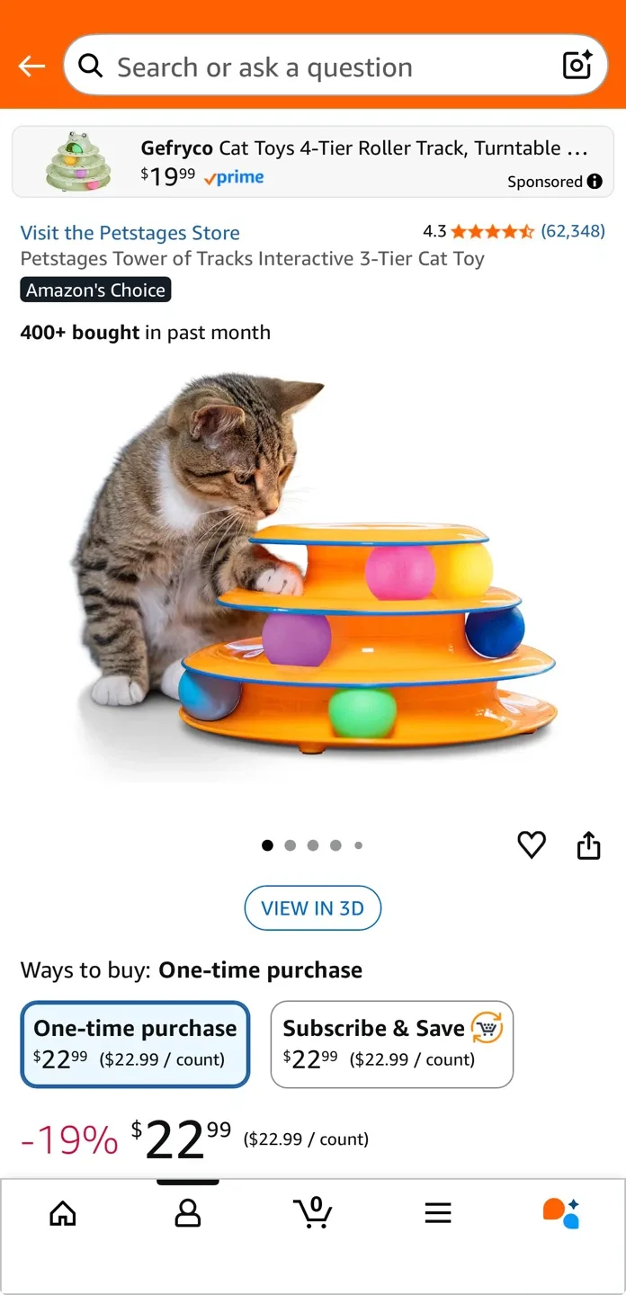 Catstages Tower of Tracks Cat Toy