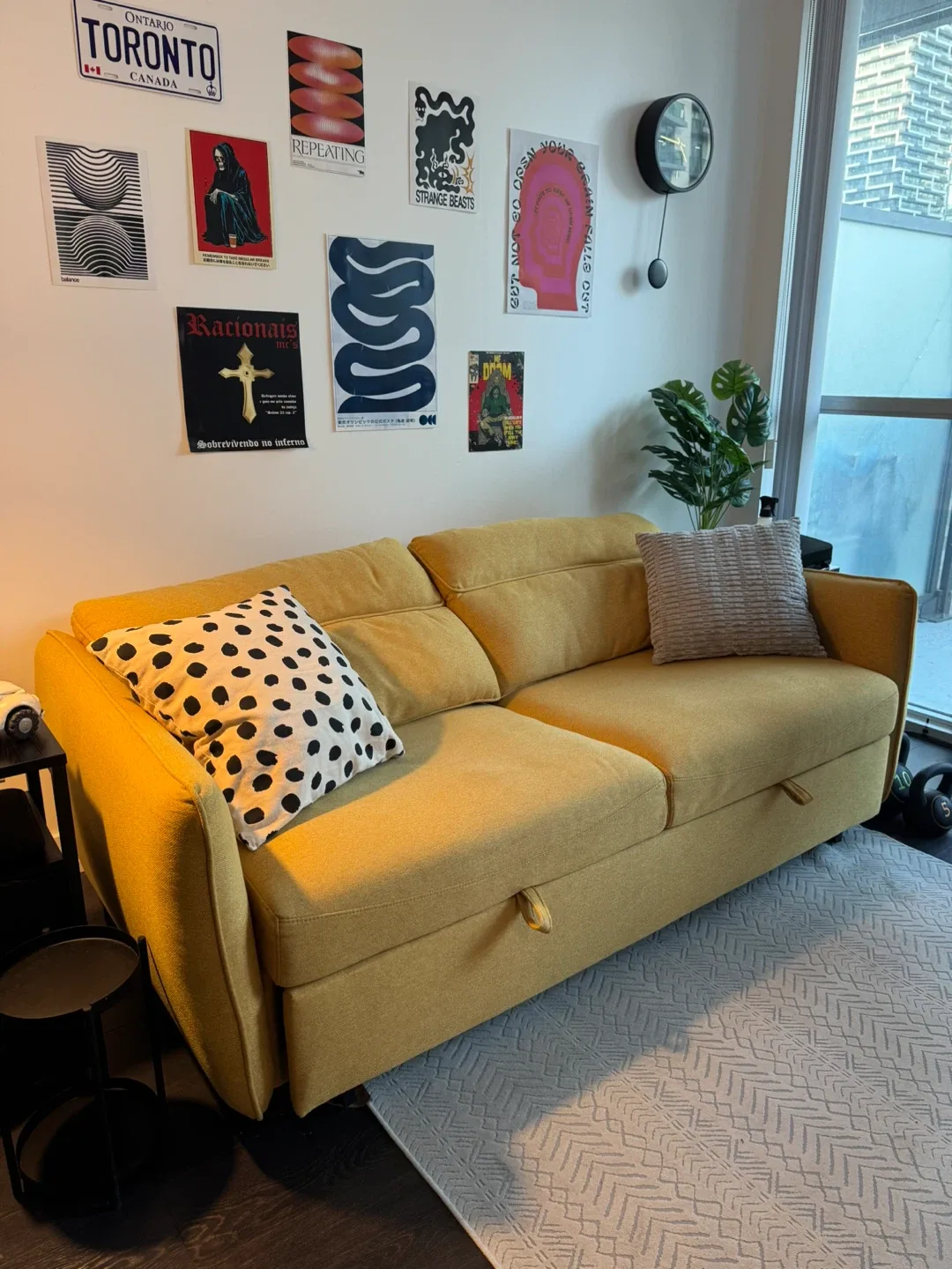 Yellow Sofa Bed - Great Condition!