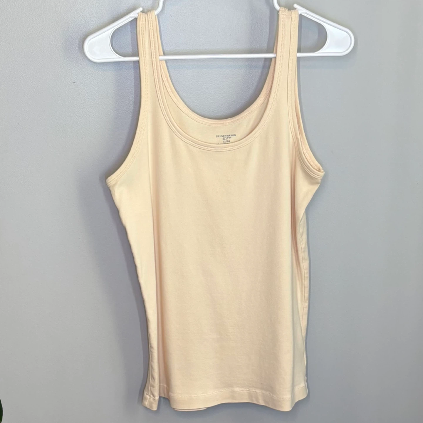Denver Hayes Soft Everyday Ribbed Tank Top in Light Pink Size XL - photo 2