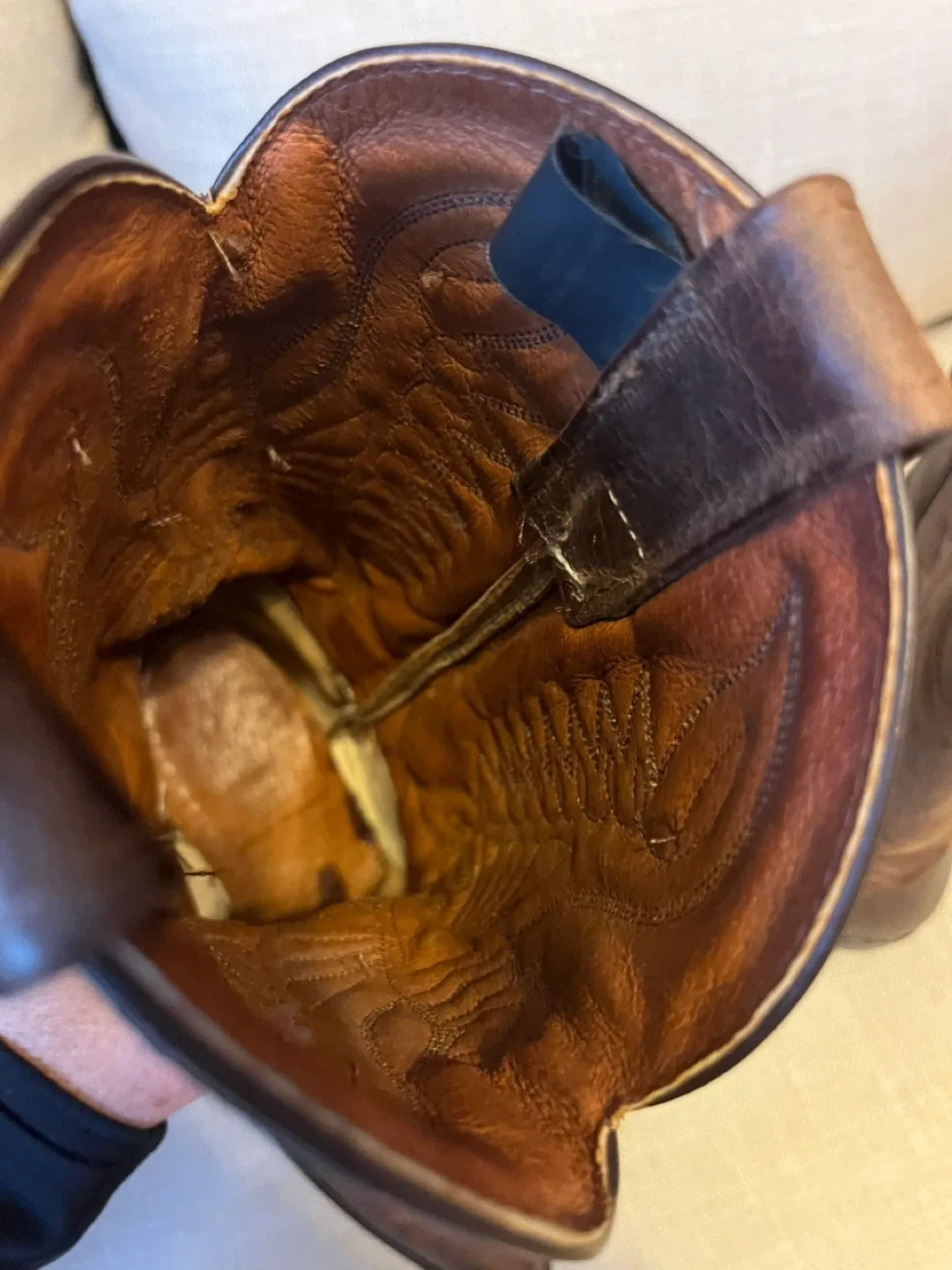 Women's Brown Leather Cowboy Boots image indicator(7)