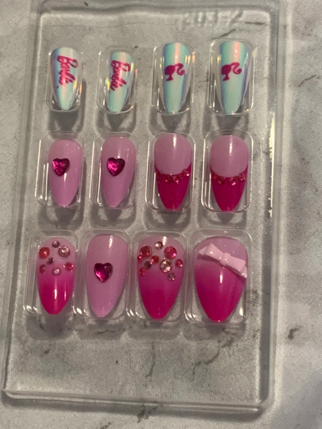 Barbie Press On Nails - Pink