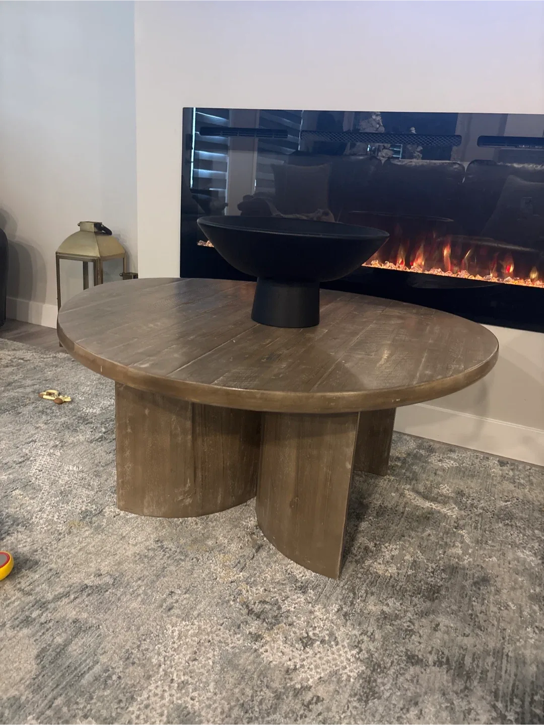 Round Wooden Coffee Table